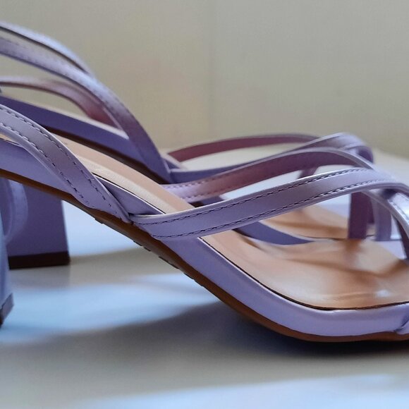 Call It Spring Kianna Ankle-Strap Block-Heel Sandals in Light Purple - Picture 5 of 6